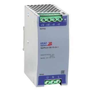 Блок питания OptiPower DR-75-24-1 - КЭАЗ