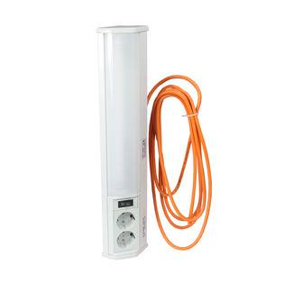 Светильник люминисцентный 8 Вт, с 2-мя розетками, 220 В