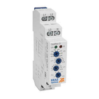 Реле контроля фаз OptiRel D PHS-3-1M-06-PP-2 повышенного/пониженного настр асимметрии 3Ф 2СО - КЭАЗ