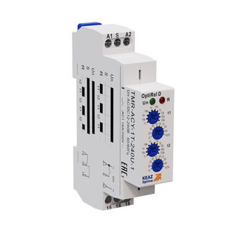 Реле времени OptiRel D TMR-DON-2T-240U-2 две задержки включения 16А 2СО 12-230АС/DC