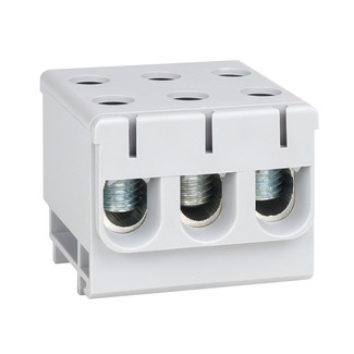 Клемма вводная силовая тройная OptiClip КВС 6-50 серая