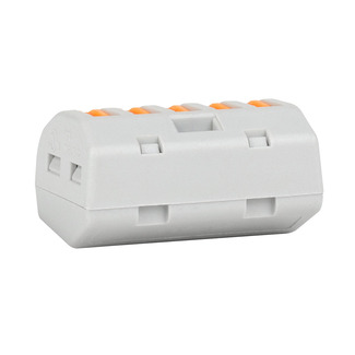 Клемма строительно-монтажная OptiKit СМК 222-415 с рычагом 5 отверстий 0,2-2,5(4,0)мм2