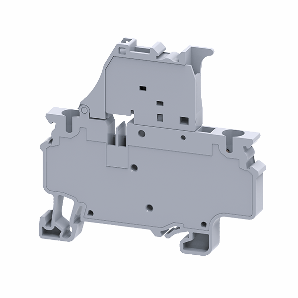Клемма для предохранителей пружинная OptiClip CXF-4-HESI-(5x20)10А-(0,2-4)-серый