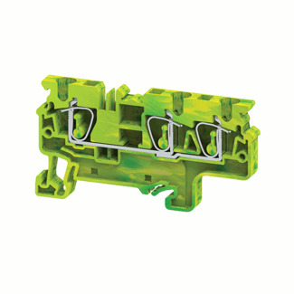 Клемма заземляющая пружинная OptiClip CXG-4-TRIPLET-PE-I-(0,2-4)-PEN