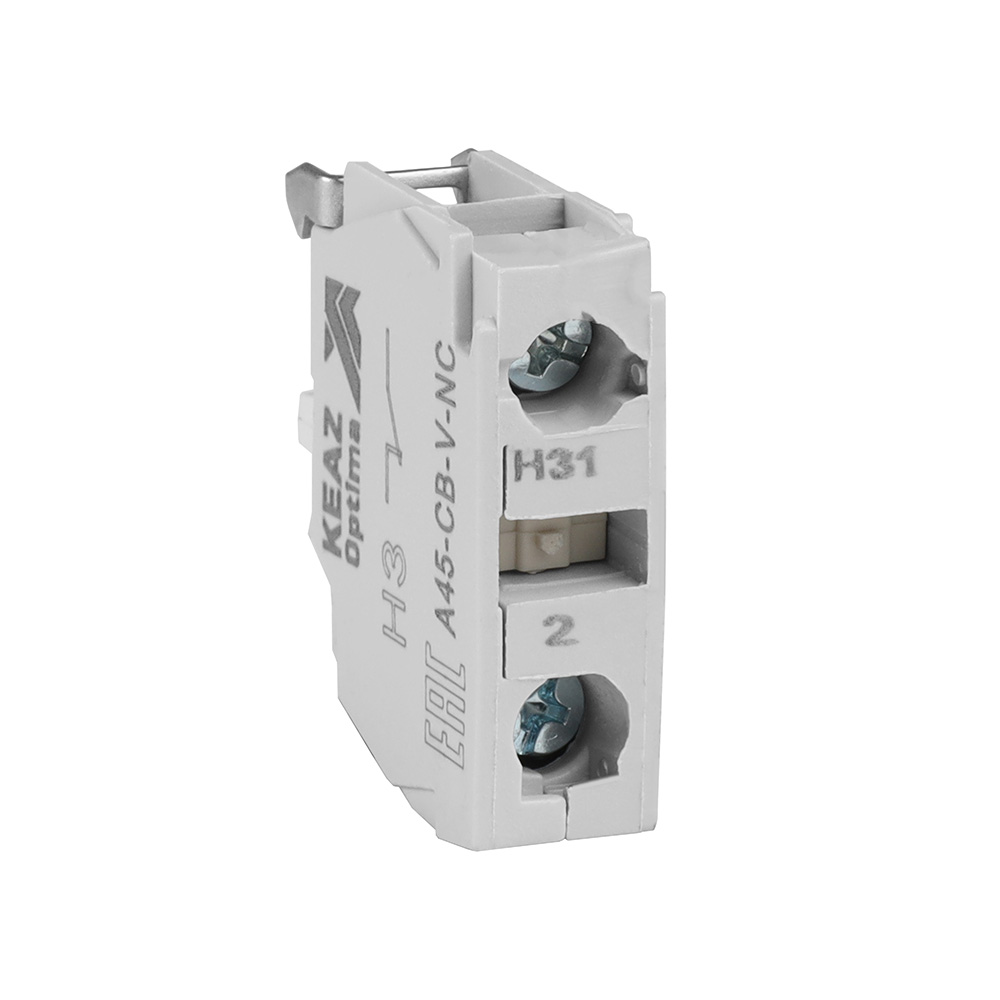 Контактный блок OptiSignal D22 A45-CB-V-NC 1НЗ винтовой зажим ZBE102