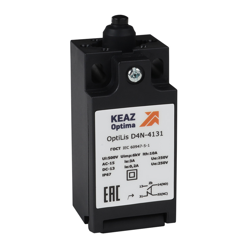 Выключатель концевой OptiLiS D4N-4131 толкатель пластиковый EN 50047 XCKN2112P20