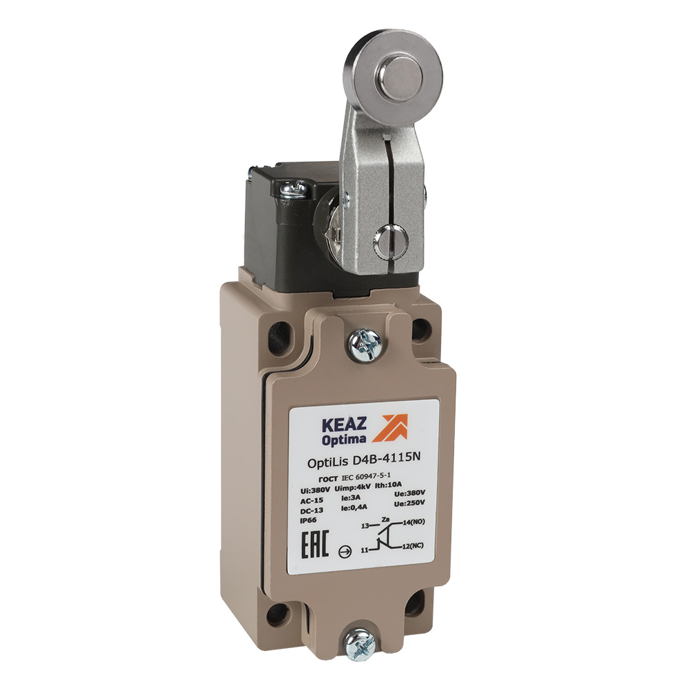 Фото Выключатель концевой OptiLiS D4B-4115N рычаг метал