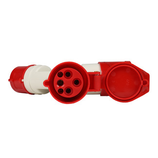 Адаптер силовой двухлучевой 1012-14-16А-6h380AC-3P+PE-IP44