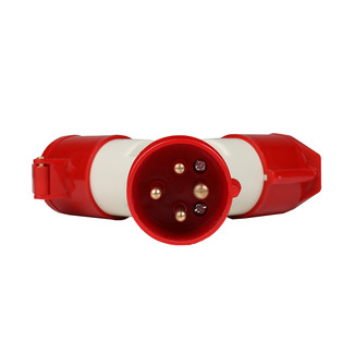 Адаптер силовой двухлучевой 1012-14-16А-6h380AC-3P+PE-IP44