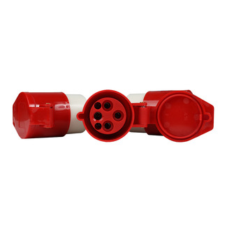 Адаптер силовой трехлучевой 1013-14-16А-6h-380AC-3P+PE-IP44