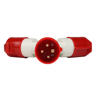 Адаптер силовой трехлучевой 1013-14-16А-6h-380AC-3P+PE-IP44