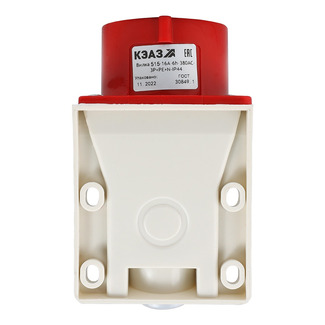 Вилка для монтажа на поверхность 515-16А-6h-380AC-3P+PE+N-IP44