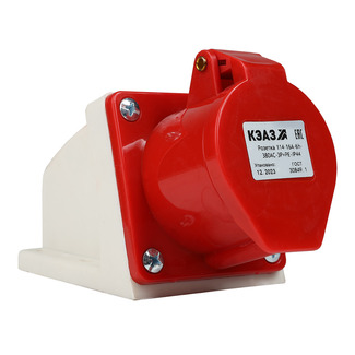 Розетка для монтажа на поверхность 114-16А-6h-380AC-3P+PE-IP44