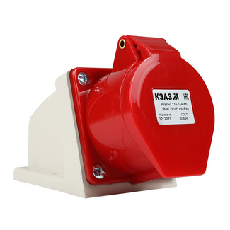 Розетка для монтажа на поверхность 115-16А-6h-380AC-3P+PE+N-IP44 - КЭАЗ