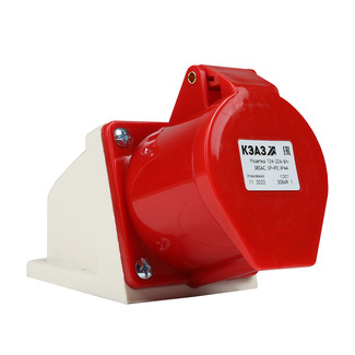 Розетка для монтажа на поверхность 124-32А-6h-380AC-3P+PE-IP44 - КЭАЗ