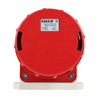 Розетка для монтажа на поверхность 134-63А-6h-380AC-3P+PE-IP67 - КЭАЗ