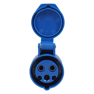 Розетка кабельная 213-16А-6h-220AC-2P+PE-IP44