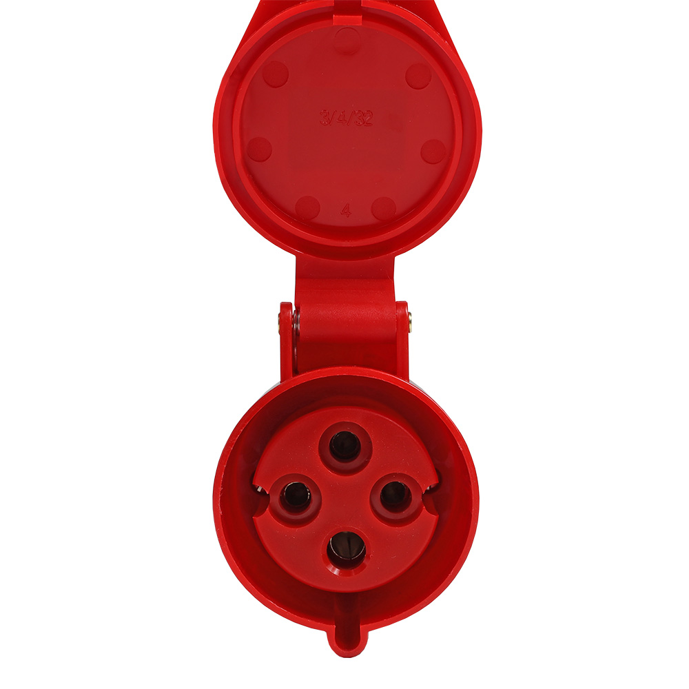 Розетка кабельная 224-32А-6h-380AC-3P+PE-IP44