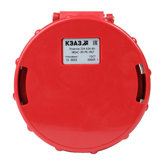 Розетка кабельная 234-63А-6h-380AC-3P+PE-IP67 - КЭАЗ