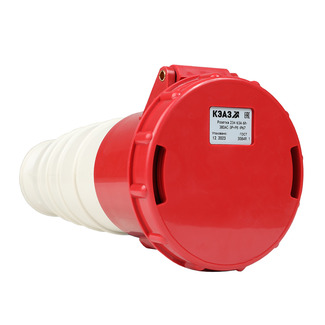Розетка кабельная 234-63А-6h-380AC-3P+PE-IP67