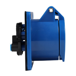 Розетка фланцевая 313-16А-6h-220AC-2P+PE-IP44