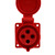 Розетка фланцевая 314-16А-6h-380AC-3P+PE-IP44 - КЭАЗ