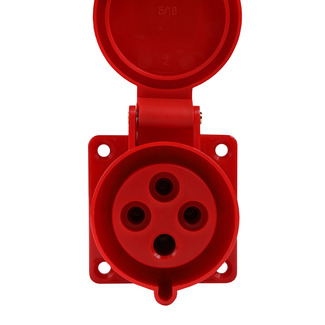 Розетка фланцевая 324-32А-6h-380AC-3P+PE-IP44