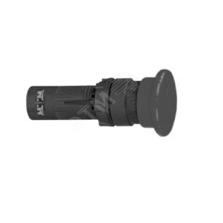 Кнопка грибовидная OptiSignal Compact D22 C7-PM-211 черная 1НО+1НЗ