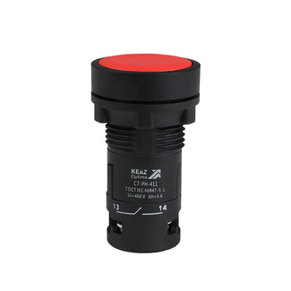 Кнопка с фиксацией OptiSignal Compact D22 C7-PH-411 красная 1НО+1НЗ XB7NH45