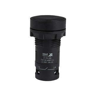 Кнопка с фиксацией OptiSignal Compact D22 C7-PH-220 черная 2НО XB7NH23 - КЭАЗ