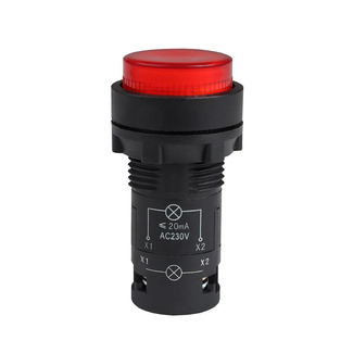 Кнопка с подсветкой OptiSignal Compact D22 C7-PL-M410 красная 1НО 230 В AC XB7NW34M1 - КЭАЗ