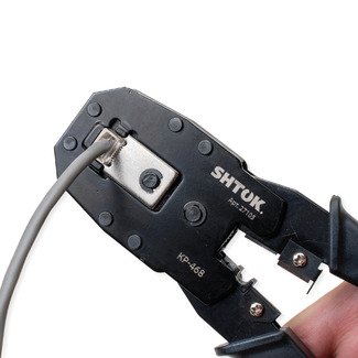 Кримпер для телефонных и компьютерных разъемов, КР-468, SHTOK. 27105