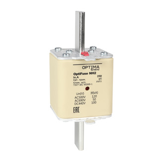 Вставка плавкая OptiFuse NH2-100-gG-УХЛ3 - КЭАЗ