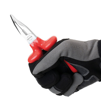 Тонкогубцы изогнутые диэлектрические 1000В 160 мм, SHTOK. 08215