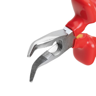 Тонкогубцы изогнутые диэлектрические 1000В 160 мм, SHTOK. 08215