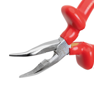 Тонкогубцы изогнутые диэлектрические 1000В 160 мм, SHTOK. 08215