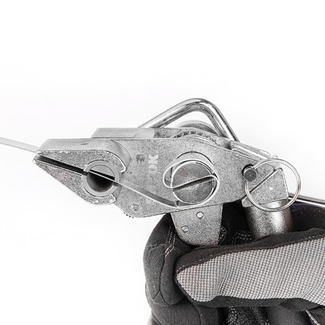 Инструмент для натяжения и резки стальной ленты с храповым механизмом и переставной ручкой, SHTOK. 23610