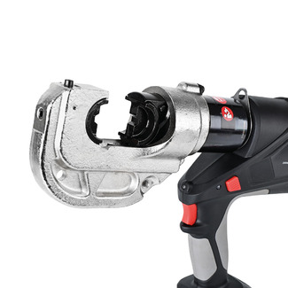 Пресс аккумуляторный электрогидравлический, кейс, 120kN, 18V/4.0Ah, Li-ion, 16-400 мм2, ED-400, серия SIRIUS, SHTOK. 19500