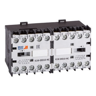 Мини-контактор реверсивный OptiStart K1W-09D01-MC-230AC/DC - КЭАЗ